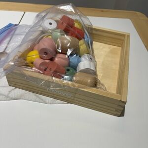 Multicolor Wooden Bead Toy Set